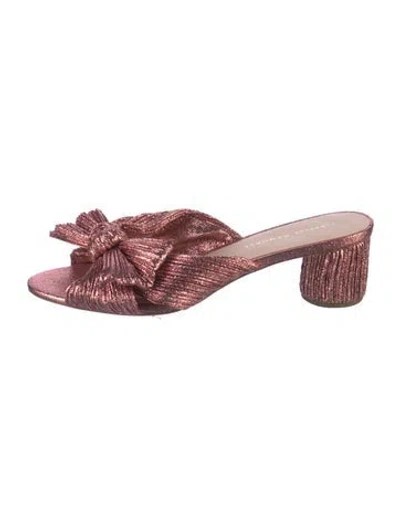 Pre-owned Loeffler Randall Bow Accents Slides