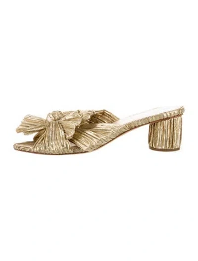 Pre-owned Loeffler Randall Bow Accents Slides