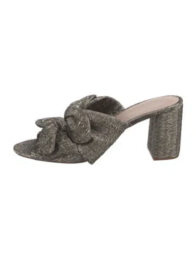 Pre-owned Loeffler Randall Bow Accents Slides