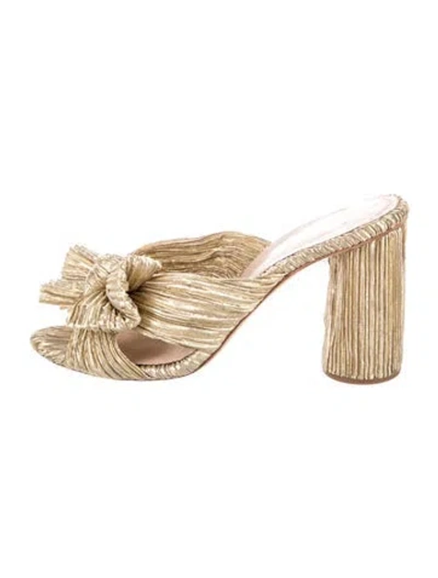 Pre-owned Loeffler Randall Bow Accents Slides