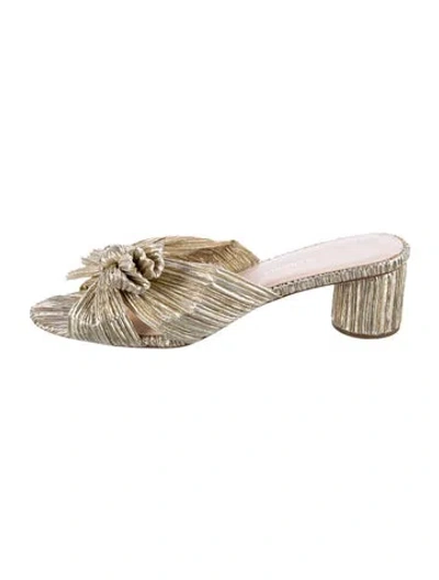 Pre-owned Loeffler Randall Bow Accents Slides