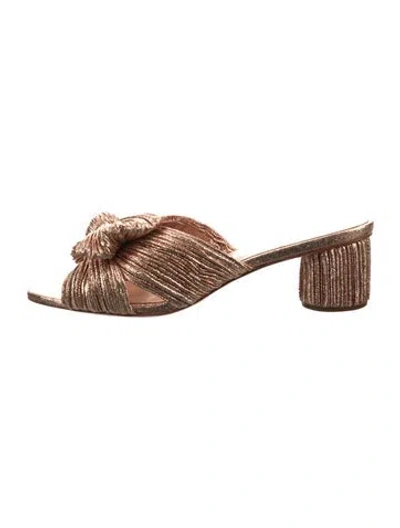 Pre-owned Loeffler Randall Bow Accents Slides