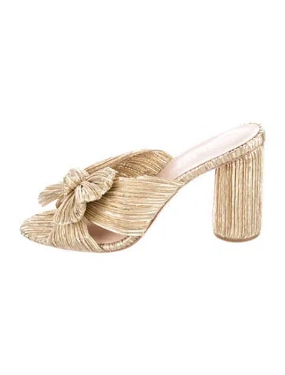 Pre-owned Loeffler Randall Bow Accents Slides