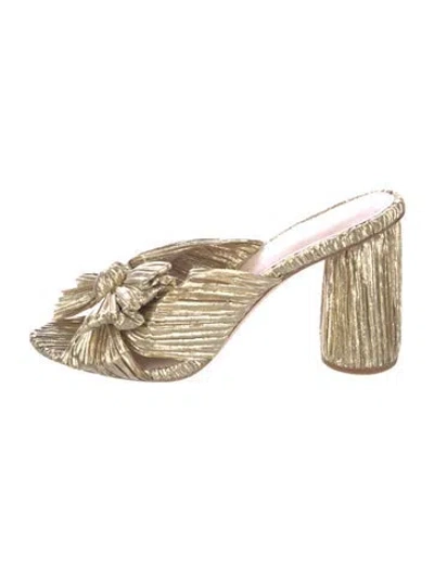 Pre-owned Loeffler Randall Bow Accents Slides