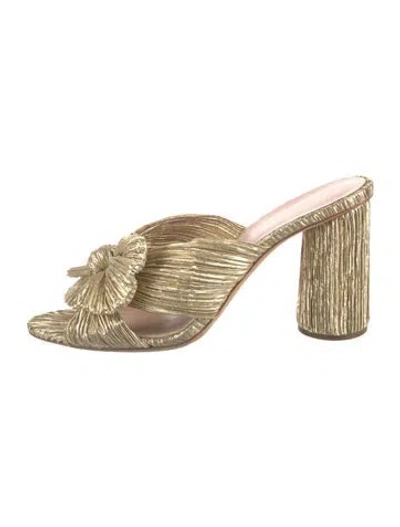 Pre-owned Loeffler Randall Bow Accents Slides