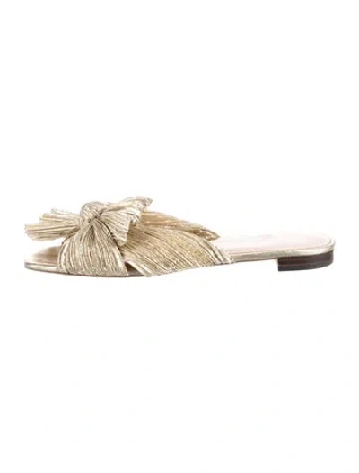 Pre-owned Loeffler Randall Bow Accents Slides