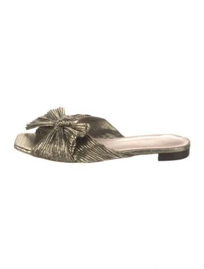 Pre-owned Loeffler Randall Bow Accents Slides