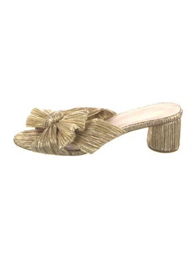 Pre-owned Loeffler Randall Bow Accents Slides