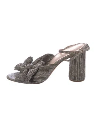 Pre-owned Loeffler Randall Bow Accents Slides
