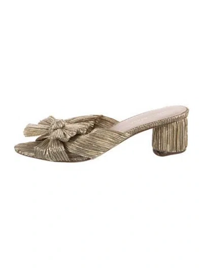 Pre-owned Loeffler Randall Bow Accents Slides