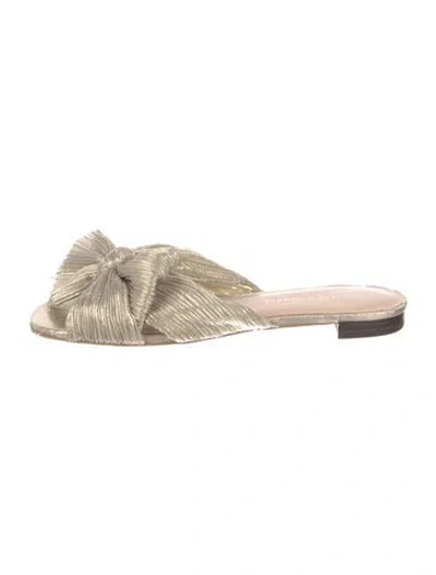 Pre-owned Loeffler Randall Bow Accents Slides