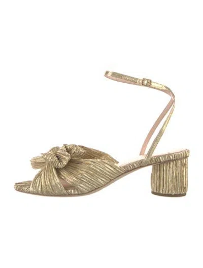 Pre-owned Loeffler Randall Bow Accents Slingback Sandals