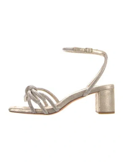 Pre-owned Loeffler Randall Bow Accents Slingback Sandals