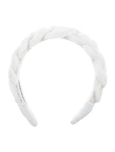 Pre-owned Loeffler Randall Braided Headband In Neutral