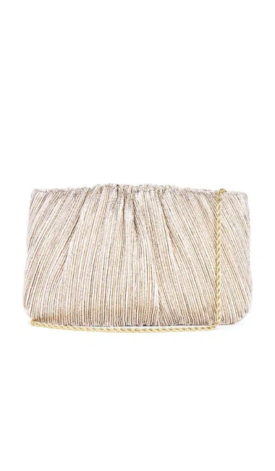 Loeffler Randall Brit Flat Pleated Pouch In 香槟酒色