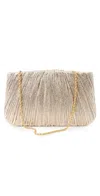 Loeffler Randall Brit Flat Pleated Pouch Champagne In Champagne