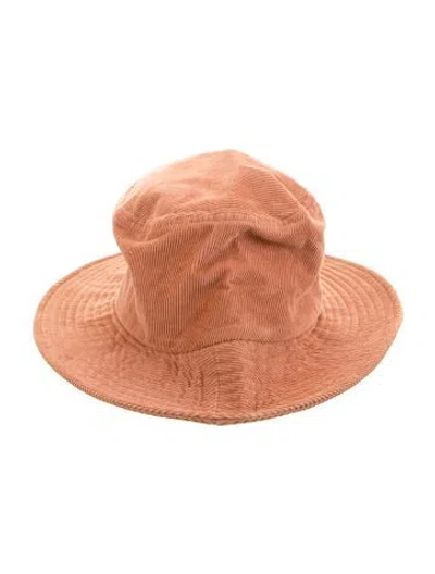 Pre-owned Loeffler Randall Bucket Hat In Orange