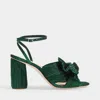 Loeffler Randall Women's Camellia Bow High Heel Sandals In Green