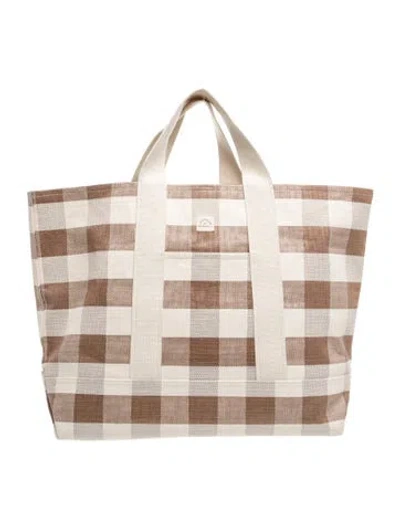 Pre-owned Loeffler Randall Canvas Tote In Brown