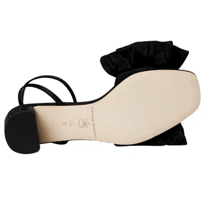 Loeffler Randall Carmen Mid Heel Bow Sandals Black Carmen-mo-black Women's