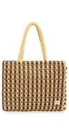 Loeffler Randall Celia Knotted Tote Brown/butter