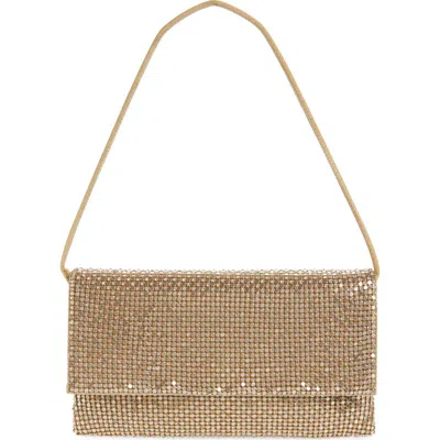 Loeffler Randall Charlee Crystal Embellished Mesh Clutch