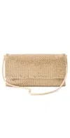 Loeffler Randall Charlee Flap Clutch Gold/gold In Gold/gold