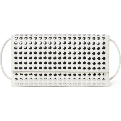 Loeffler Randall Charlee Flap Clutch In White