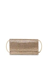 Loeffler Randall Charlee Flap Rhinestone Clutch Bag In Gold Crystal/gold