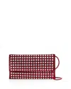 Loeffler Randall Charlee Studded Leather Shoulder Bag In Wine/silver