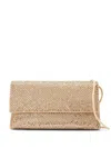 Loeffler Randall Charlee Flap Rhinestone Clutch Bag In Gold