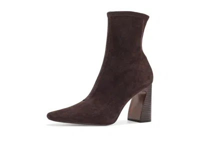 Loeffler Randall Elise Slim Suede Ankle Boots In Brown