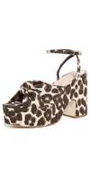 Loeffler Randall Chunky Platform Sandals Leopard In Leopard
