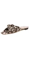 Loeffler Randall Claudette Mignon Knot Flat Sandals Leopard In Leopard