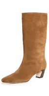 Loeffler Randall Cleo Suede Mid Boots In Cacao