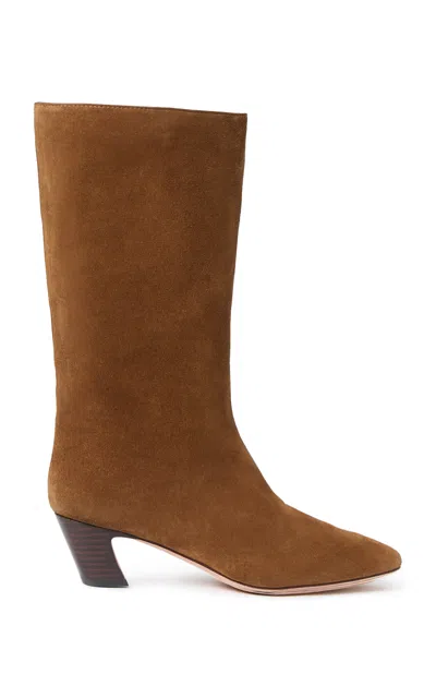 Loeffler Randall Women's Pointed Mid Shaft Boots In Cacao