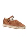 Loeffler Randall Clover Moire Espadrille Flats In Brown
