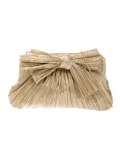 Pre-owned Loeffler Randall Clutch In Gold/metallic