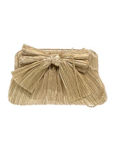 Pre-owned Loeffler Randall Clutch In Gold/metallic