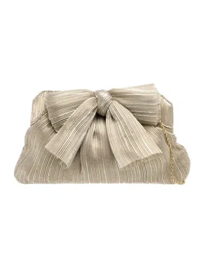 Pre-owned Loeffler Randall Clutch W/ Tags In Neutrals