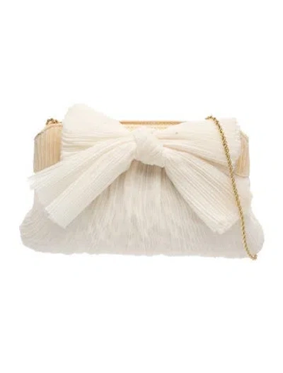 Pre-owned Loeffler Randall Clutch In White