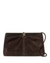 Loeffler Randall Corrine Small Multi Ring Gathered Clutch In Brown