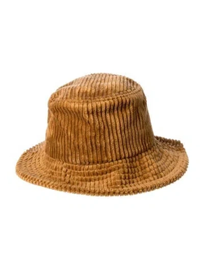 Pre-owned Loeffler Randall Cotton Panama Hat In Brown