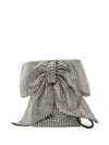 Loeffler Randall Crystal-embellished Bow-detail Crossbody Bag In Silver
