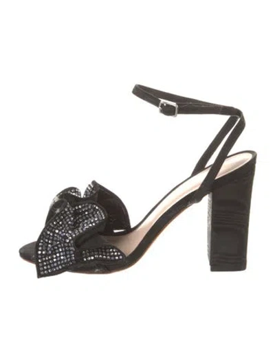 Pre-owned Loeffler Randall Crystal Embellishments Slingback Pumps In Black