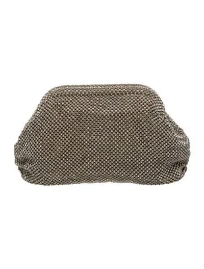 Pre-owned Loeffler Randall Crystal Minaudière In Neutrals