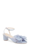 Loeffler Randall Dahlia Ankle Strap Knotted Sandal In Blue