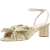 Loeffler Randall Dahlia Womens Peeptoe Ankle Strap Heels In Platinum