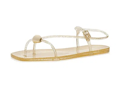 Loeffler Randall Dana Strappy Jelly Sandals In White