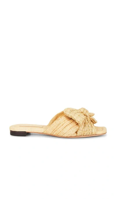 Loeffler Randall Daphne Bow Slide In Neutral